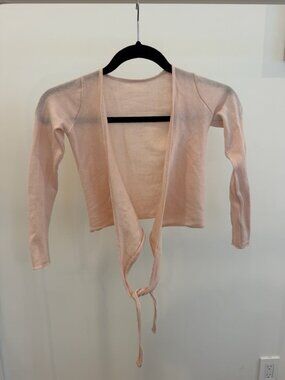 Repetto Knitted Ballet Wrap Pink Child 10